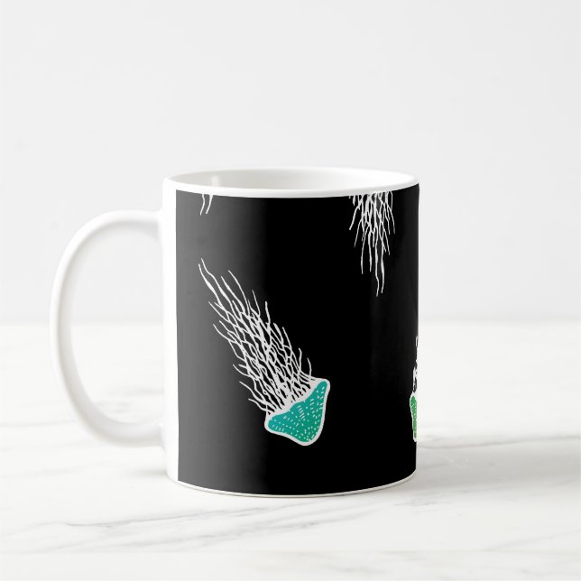 Caneca De Café Águas-vivas do arco-íris (Esquerda)