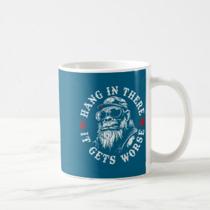 Caneca De Café Aguente Firme, Fica Pior Humor Sarcástico Macaco