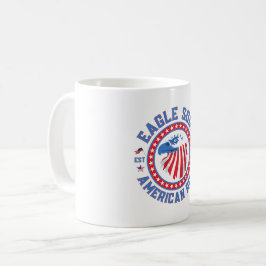 Caneca De Café Águia Alma Celebração Americana do Dia 4 de Julho