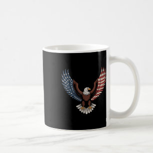 Caneca De Café Águia Americana Bandeira 4 De Julho Patriótico Mem