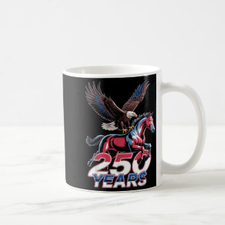 Caneca De Café Águia Careca Cavalo Clydesdale Aniversário de 250