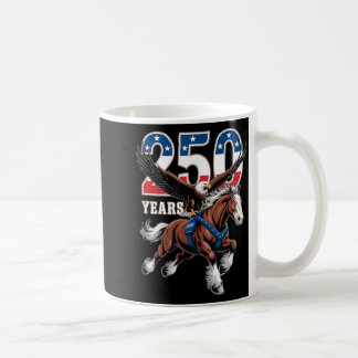 Caneca De Café Águia Careca Cavalo Clydesdale Aniversário de 250