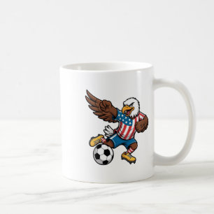 Caneca De Café Águia Careca Dançando Dabbing Futebol EUA - Bandei