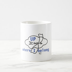 Caneca De Café Águia de Designs Elfabetz - Lá em cima, onde eu pe