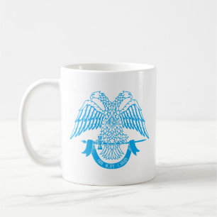 Caneca De Café Águia de duas cabeças como símbolo maçônico