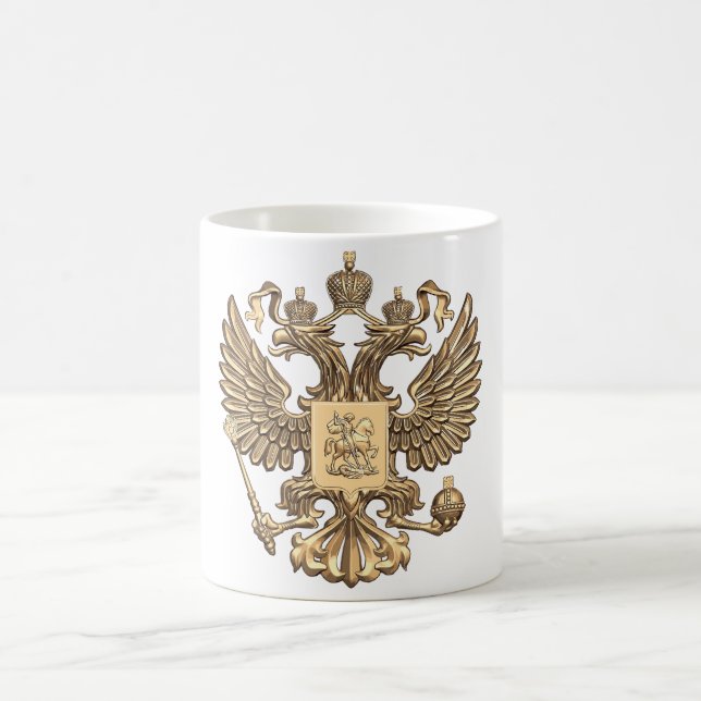 Caneca De Café Águia dobro de Rússia (Centro)