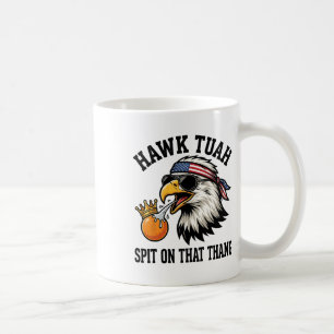 Caneca De Café Águia engraçada anti-Trump cospe no Rei Laranja Fa