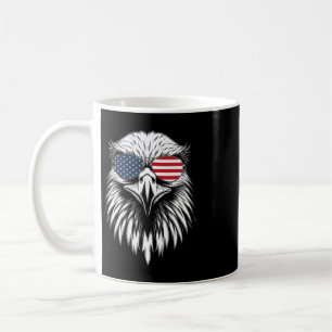 Caneca De Café Águia Legal Bandeira Americana Dos EUA 4 De Julho