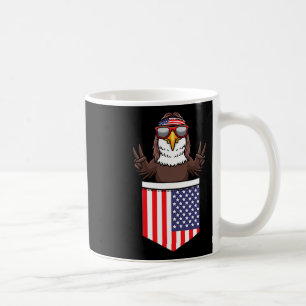 Caneca De Café Águia No Bolso Dia da Independência Patriótica 4º 