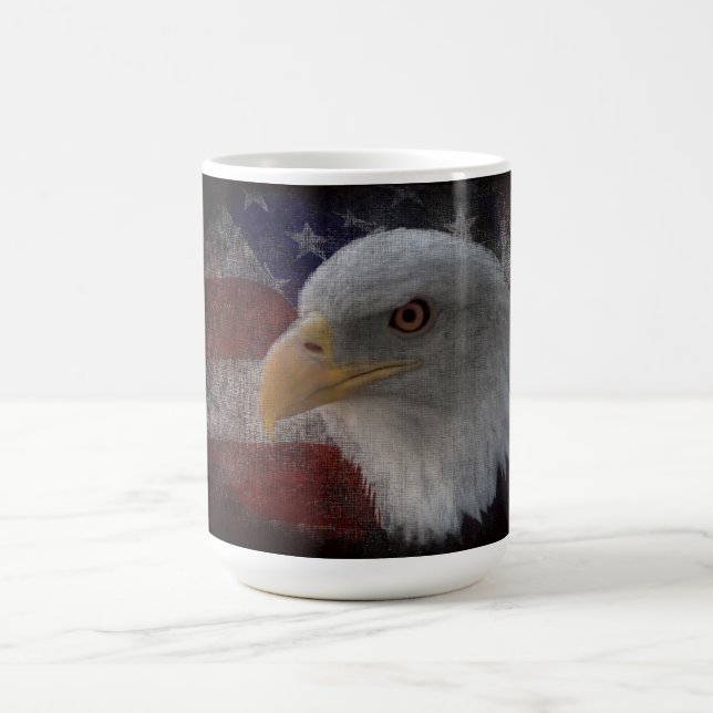 Caneca De Café Águia Patriótica e Bandeira (Centro)