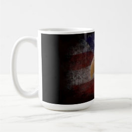 Caneca De Café Águia Patriótica e Bandeira