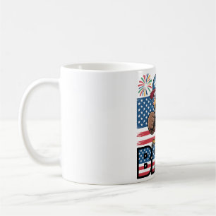 Caneca De Café Águia Patriótica legal Bruh Design