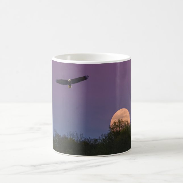 Caneca De Café Águia Superlua Rosa (Centro)