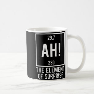 Caneca De Café Ah o elemento surpresa piada química trocadilho