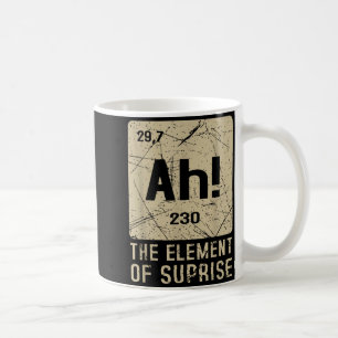 Caneca De Café Ah O Elemento Surpresa Química Divertida Ciência