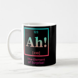 Caneca De Café Ah O Elemento Surpresa Tabela Periódica