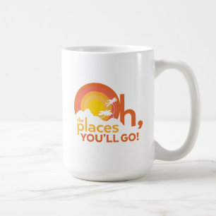 Caneca De Café Ah, Os Lugares Que Você Irá! Tipografia Paisagem