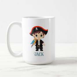 Caneca De Café Ahoy Ali! Pirata Birthday Mug