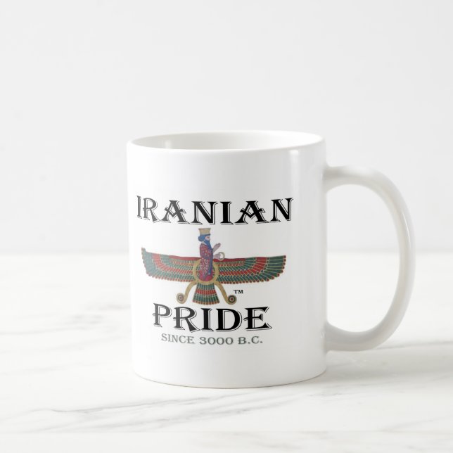 Caneca De Café Ahura Mazda - orgulho iraniano (Direita)