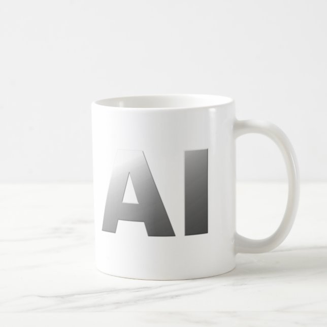 Caneca De Café AI artificial intelligence (Direita)