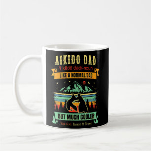 Caneca De Café Aikido Self Defensor Arte Marcial Pai Vintage