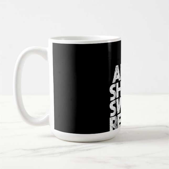 Caneca De Café Aim Shoot Swear Repetir Piscina Engraçada Bilhar 8 (Esquerda)
