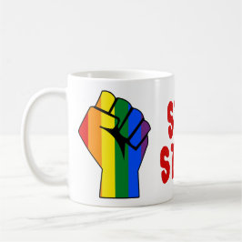 Caneca De Café Ainda aqui (LGBT Gay Lésbica Transgênero)