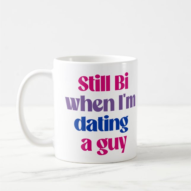 Caneca De Café Ainda Bi quando estou namorando um cara (Esquerda)