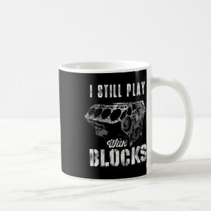 Caneca De Café Ainda Brinco Com Blocos Motor De Carro Engraçado H