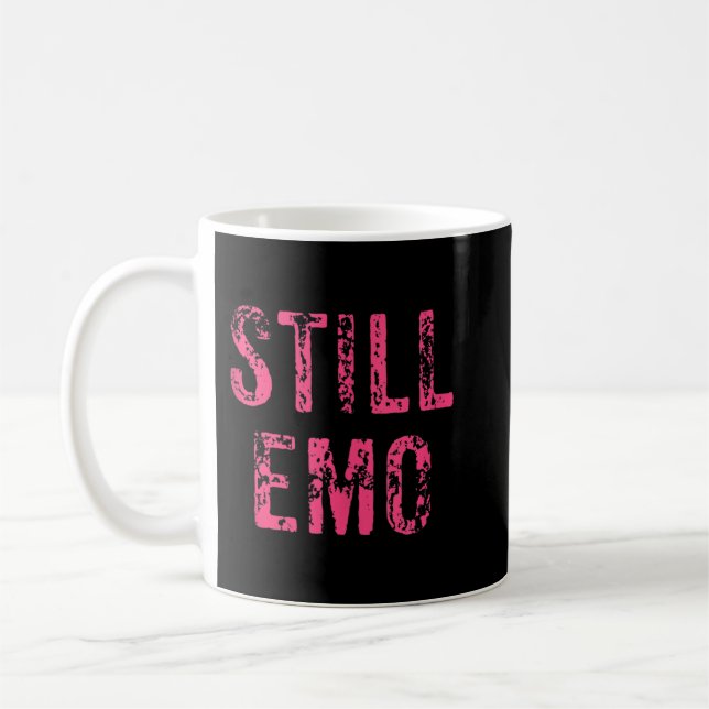 Caneca De Café Ainda Engraçado Cena de Música Emo Topo (Esquerda)
