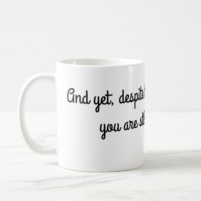 Caneca De Café Ainda falando a mim (Esquerda)