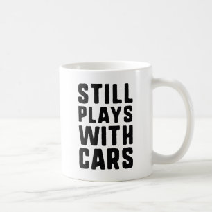 Caneca De Café Ainda Joga Com Carros