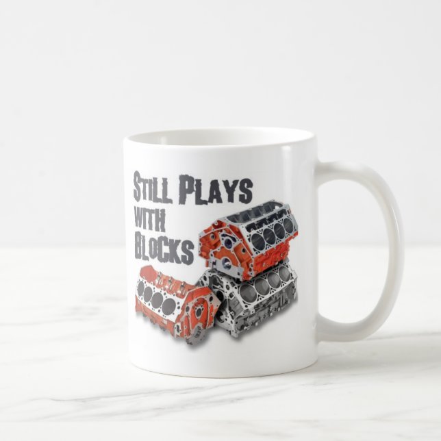 Caneca De Café Ainda jogos com blocos (Direita)