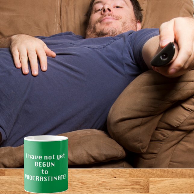 Caneca De Café Ainda não comecei a procrastinar (Criador carregado)