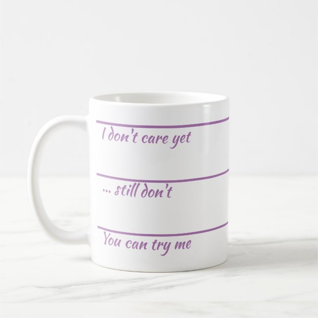 Caneca De Café Ainda não me importo com a caneca do café (Esquerda)