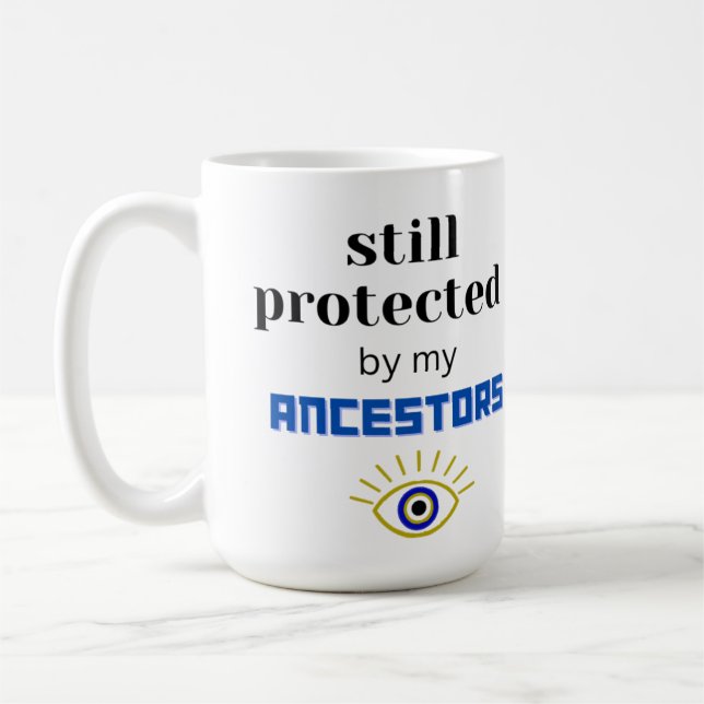CANECA DE CAFÉ AINDA PROTEGIDO POR MEUS ANCESTRAIS MUG (Esquerda)