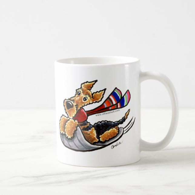 Caneca De Café Aire-Sledim Airedale Terrier (Direita)