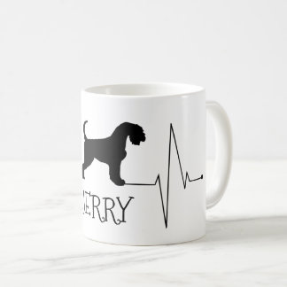 Caneca De Café Airedale Personalizado Ama O Meu Coração De Cão