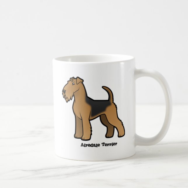 Caneca De Café airedale terrier (Direita)