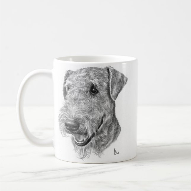 Caneca De Café Airedale Terrier (Esquerda)