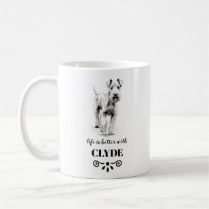 Caneca De Café Airedale Terrier Life é o melhor nome personalizad