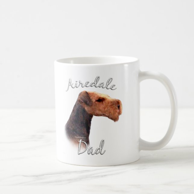 Caneca De Café Airedale Terrier Pai 2 (Direita)