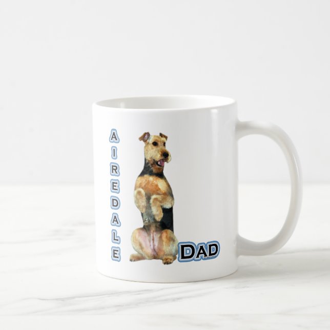 Caneca De Café Airedale Terrier Pai 4 (Direita)