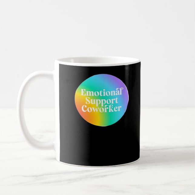 Caneca De Café Ajuda Emocional Coworker Engraçado (Esquerda)