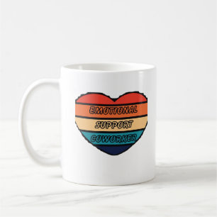 Caneca De Café Ajuda Emocional Coworker Engraçado