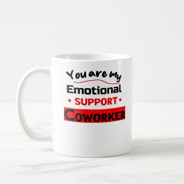 Caneca De Café Ajuda Emocional Coworker Sloth Vibes (Esquerda)