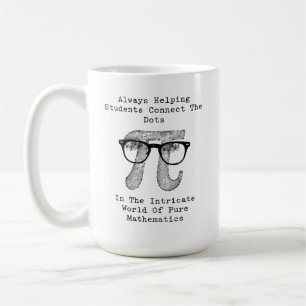 Caneca De Café Ajudando Estudantes a Conectar Pontos em Matemátic