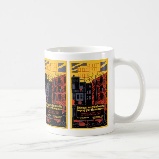 Caneca De Café Ajude a sua vizinhança (Direita)