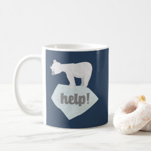 Caneca De Café Ajude o Urso Polar