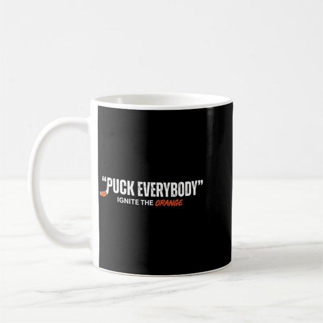 Caneca De Café Ajustador de Hóquei Laranja 2 (Esquerda)